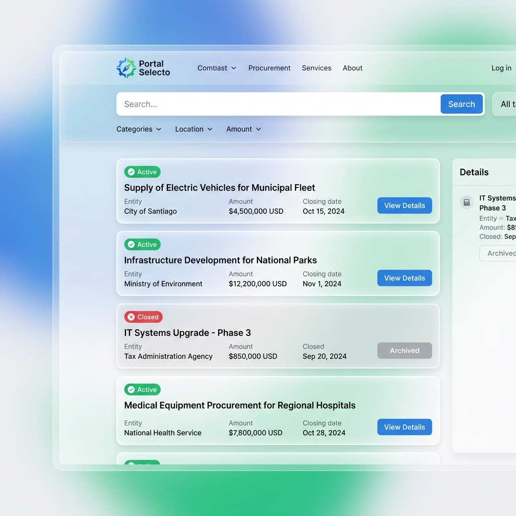 Portal Selecto Interface